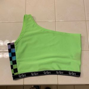 One shoulder crop top